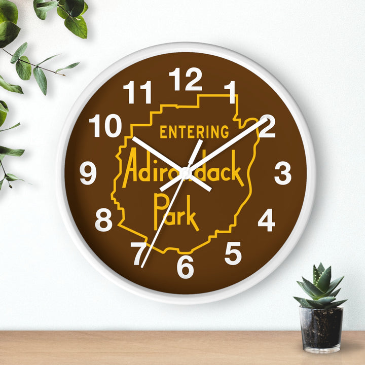 Entering Adirondack Park Wall Clock
