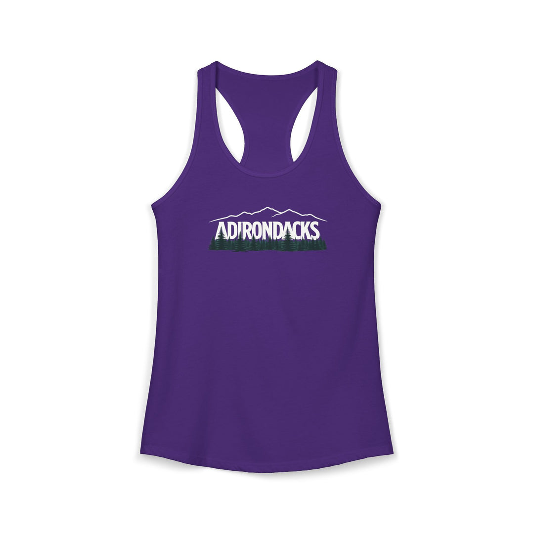 Adirondacks Mtn Range Ladies Racerback Tank
