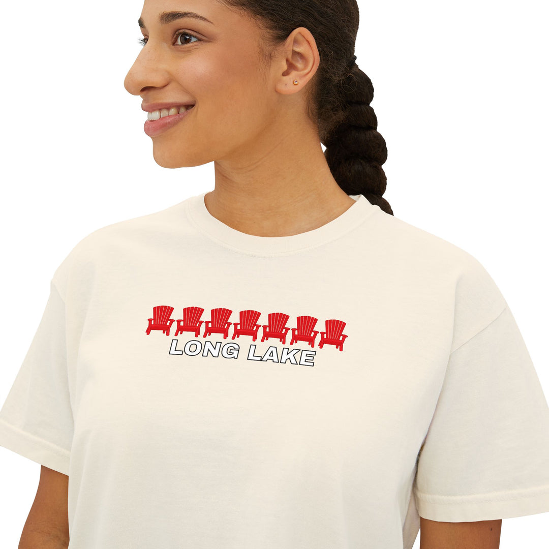 Long Lake ADK Chairs Ladies Boxy Tee