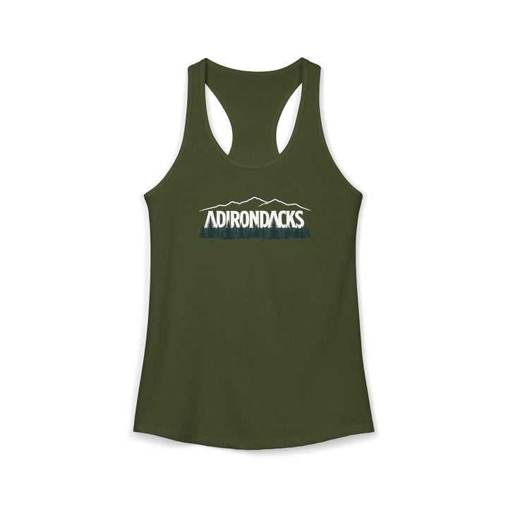 Adirondacks Mtn Range Ladies Racerback Tank