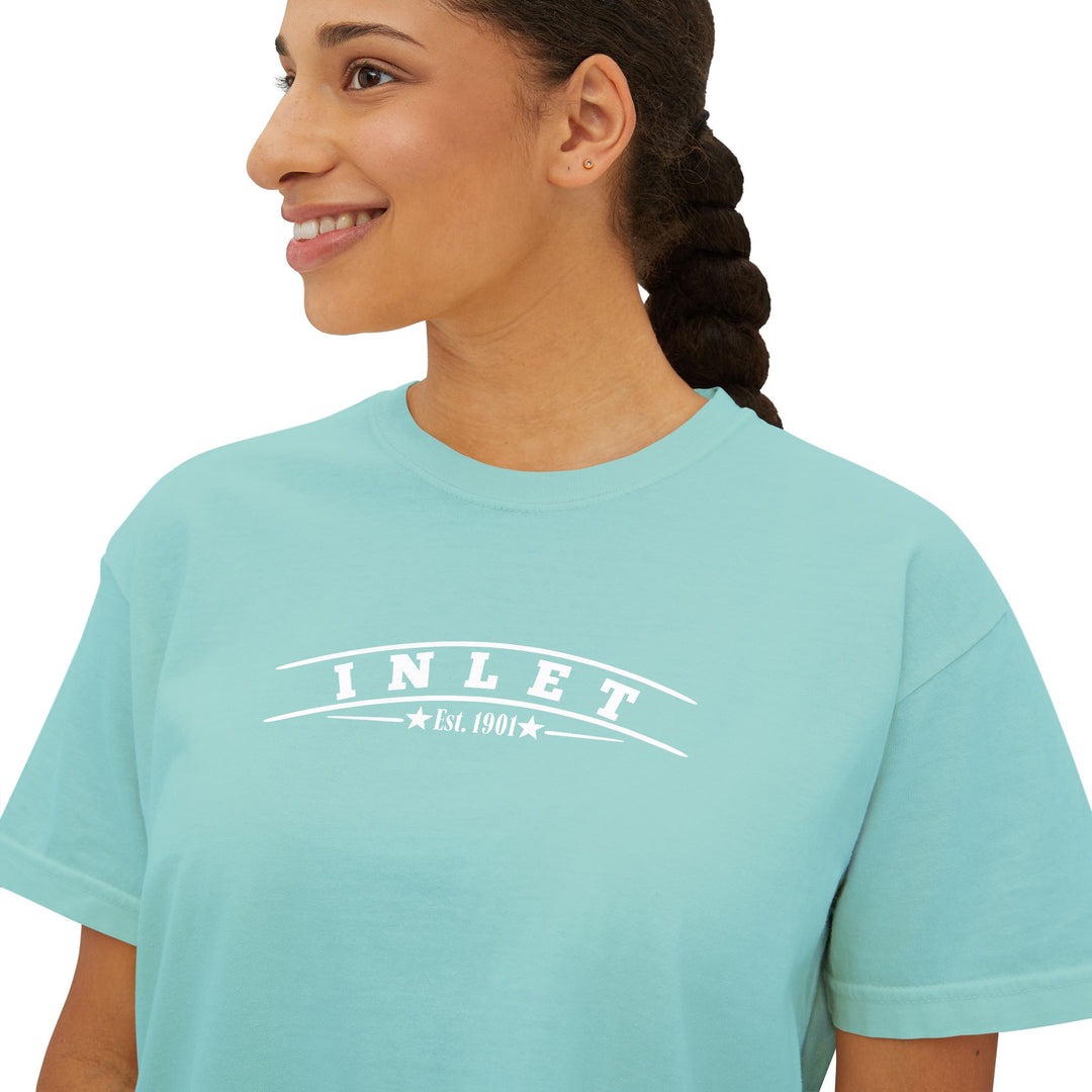 Inlet Ladies Boxy Tee - My Happy Place