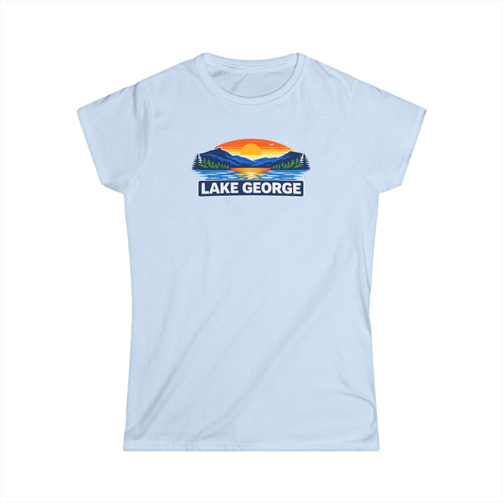 Lake George Sunset Ladies T-Shirt