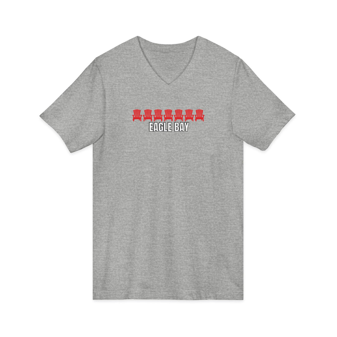 Eagle Bay Unisex V-Neck T-Shirt - ADK Chairs