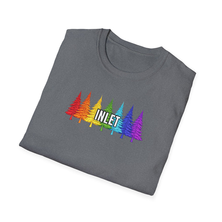Inlet Unisex T-Shirt - Rainbow Trees