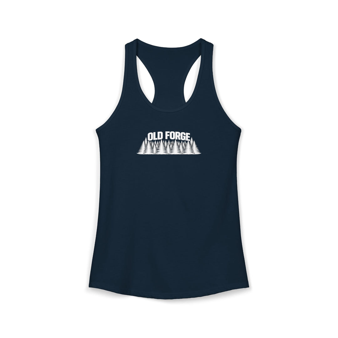 Old Forge Trees Ladies Racerback