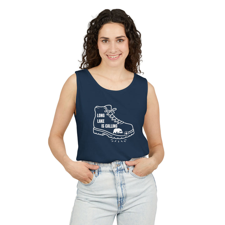 Long Lake is Calling Unisex Tank