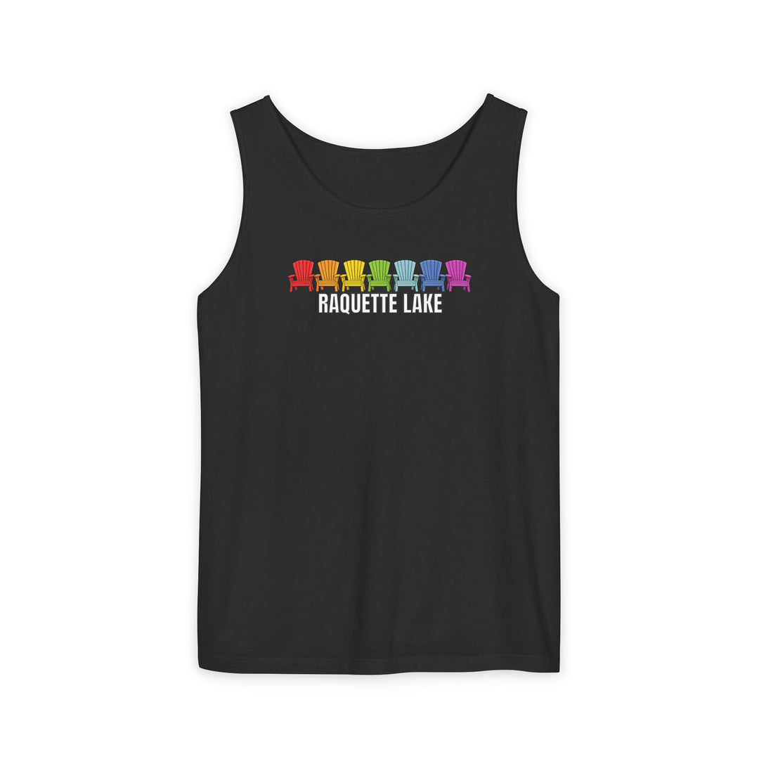 Raquette Lake Unisex Tank - Rainbow Chairs