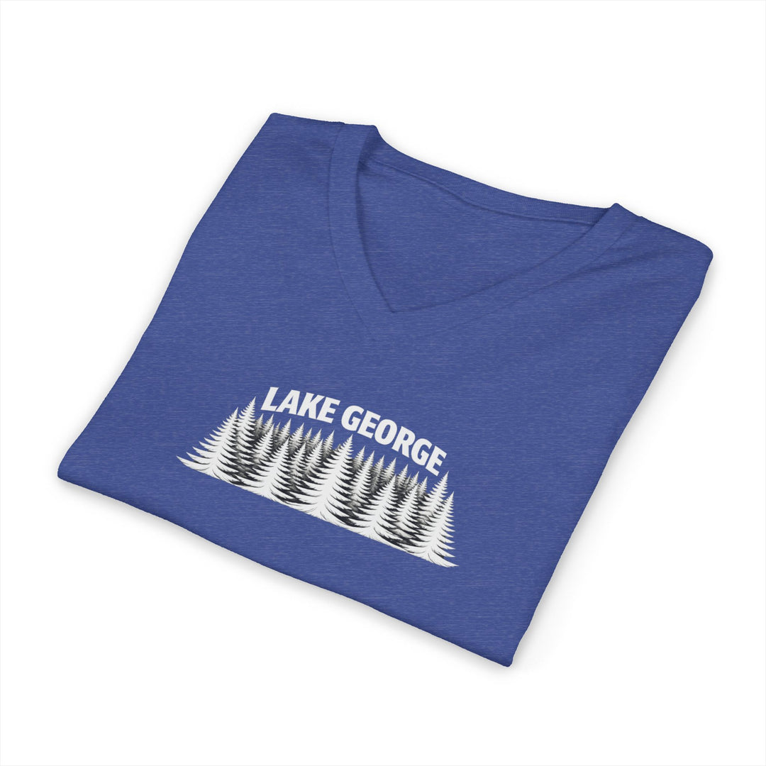 Lake George Unisex V-Neck - Trees