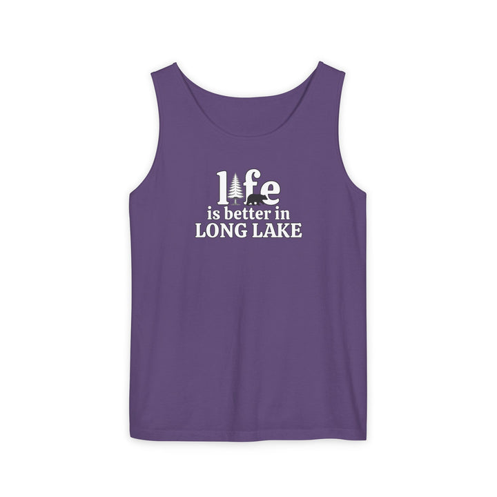 Life is Better in Long Lake Unisex Tank