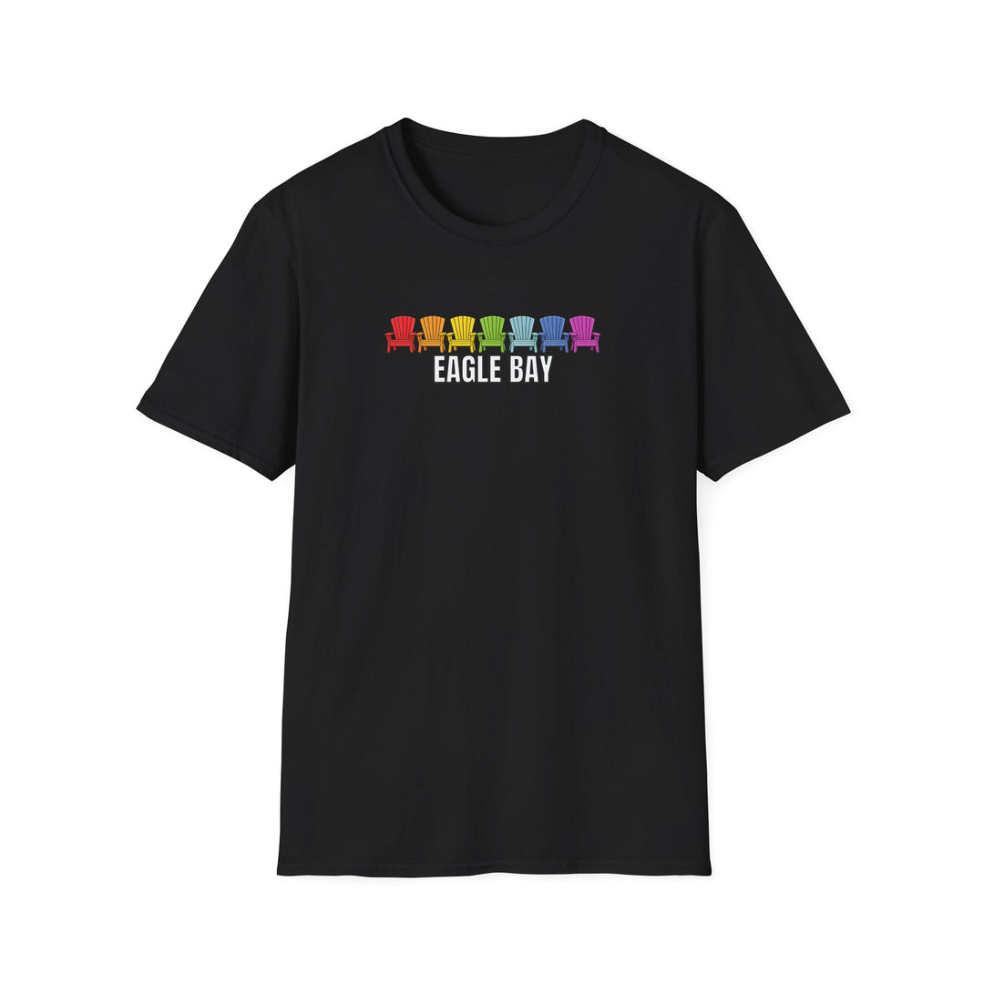 Eagle Bay Unisex T-Shirt - Rainbow Chairs