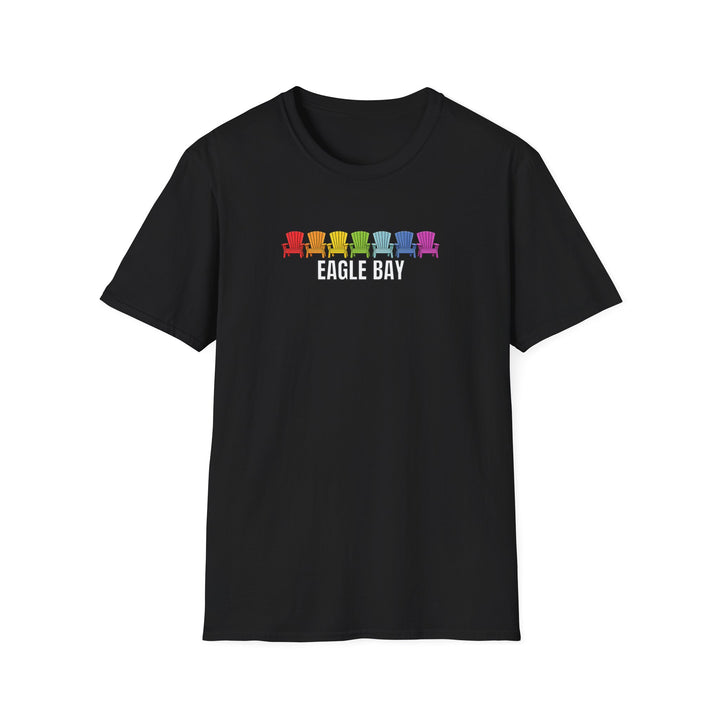 Eagle Bay Unisex T-Shirt - Rainbow Chairs