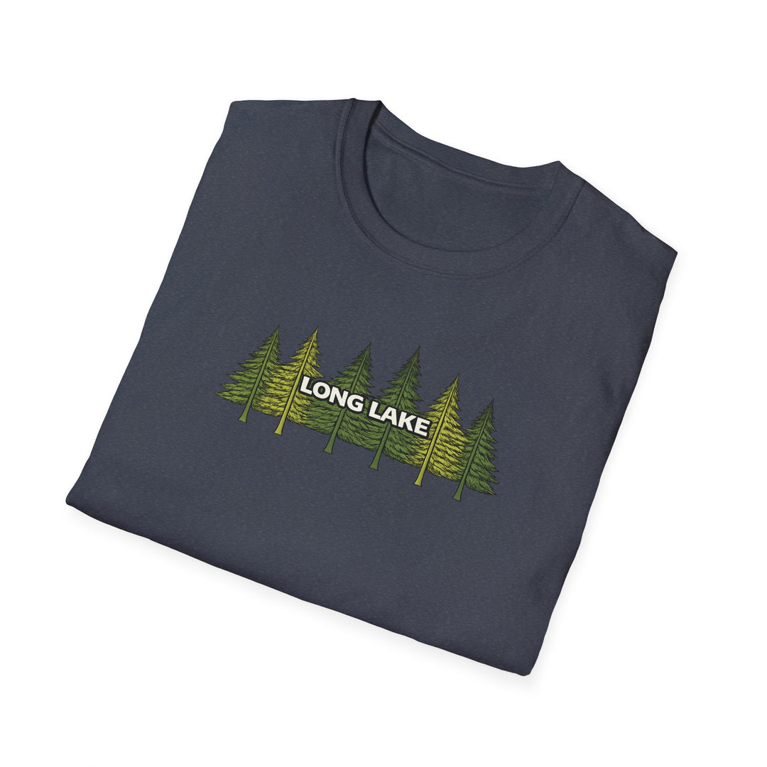 Long Lake Pine Trees Unisex T-Shirt