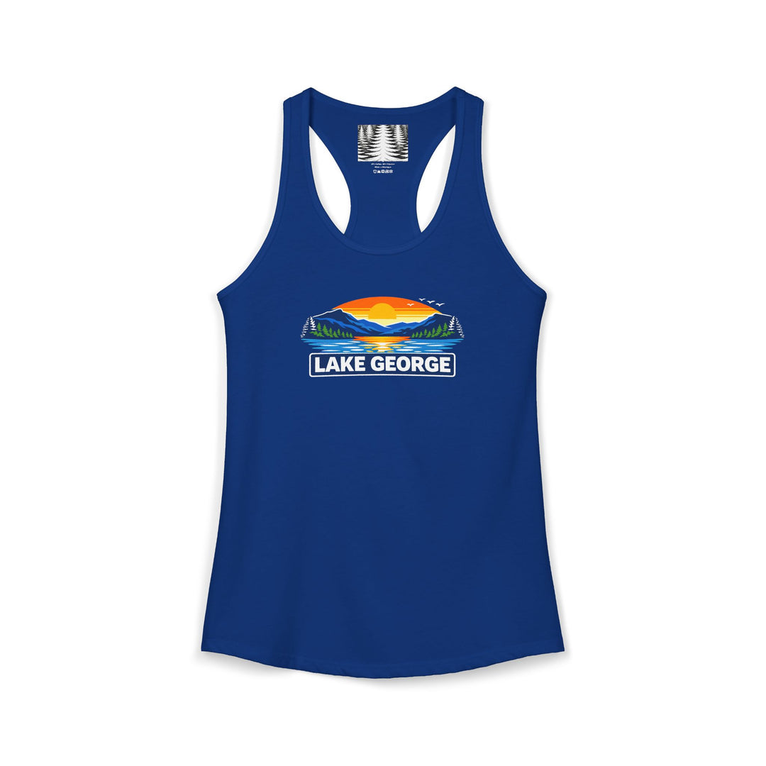 Lake George Sunset Racerback Tank