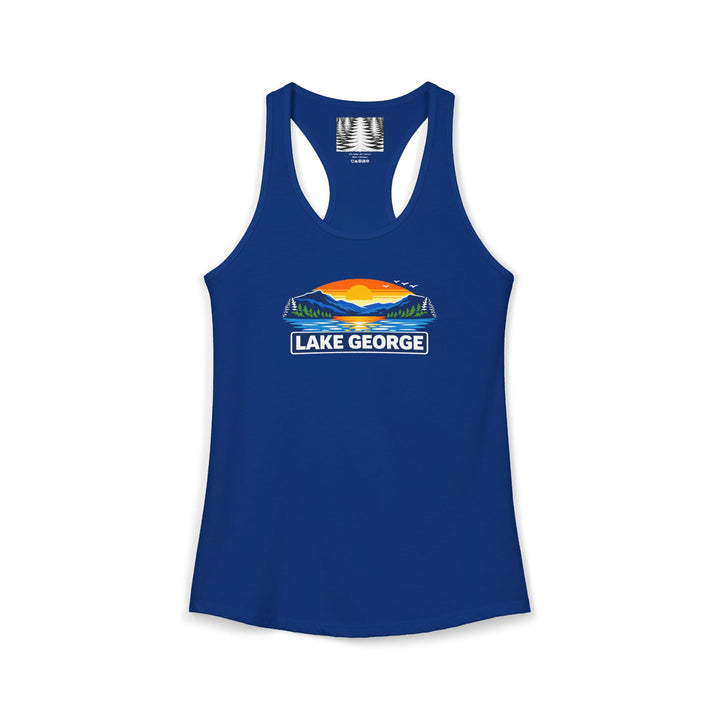 Lake George Sunset Racerback Tank