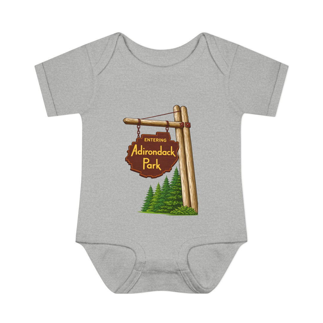 Entering Adirondack Park Sign Onesie