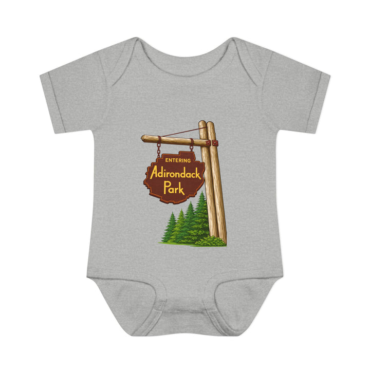 Entering Adirondack Park Sign Onesie
