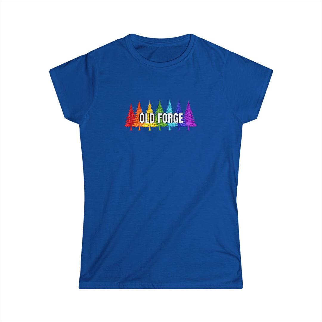 Old Forge Rainbow Trees Ladies Tee