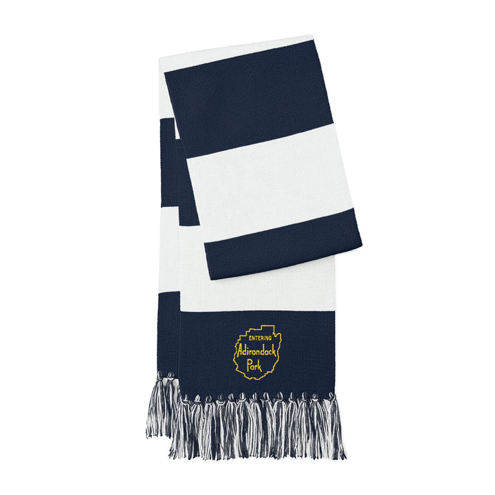 Entering Adirondack Park Embroidered Scarf