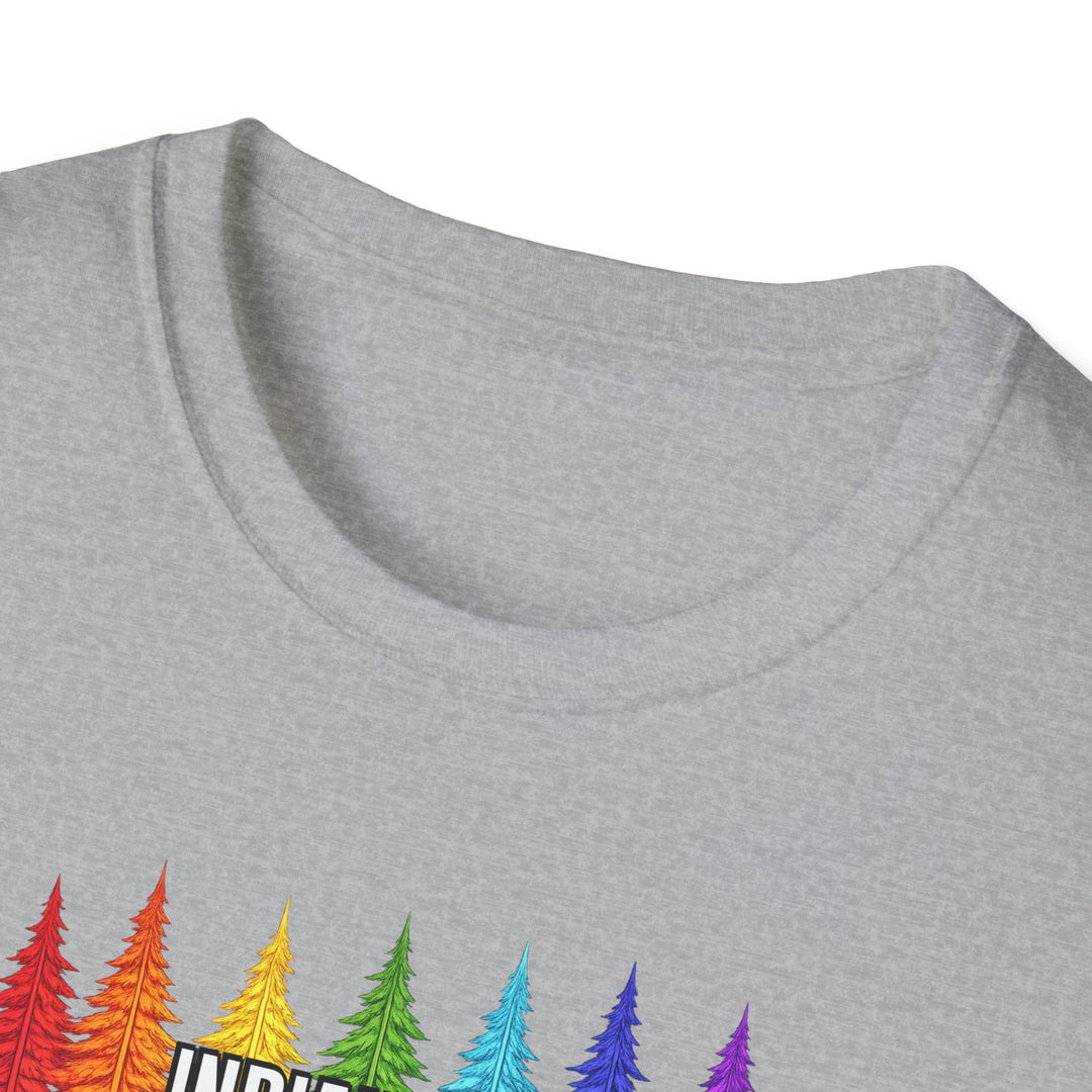 Indian Lake Unisex T-Shirt - Rainbow Trees