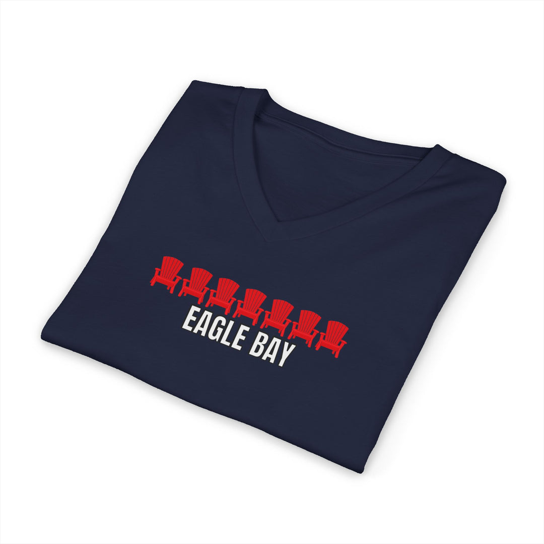 Eagle Bay Unisex V-Neck T-Shirt - ADK Chairs