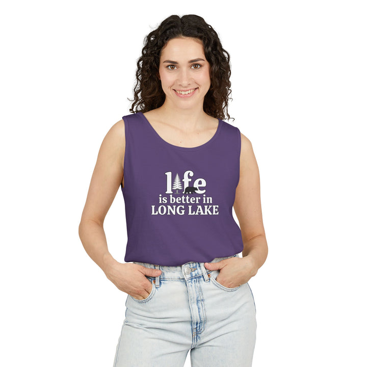 Life is Better in Long Lake Unisex Tank