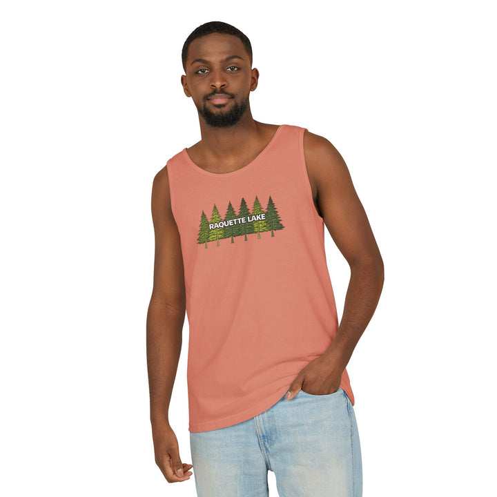 Raquette Lake Unisex Tank - Pine Trees