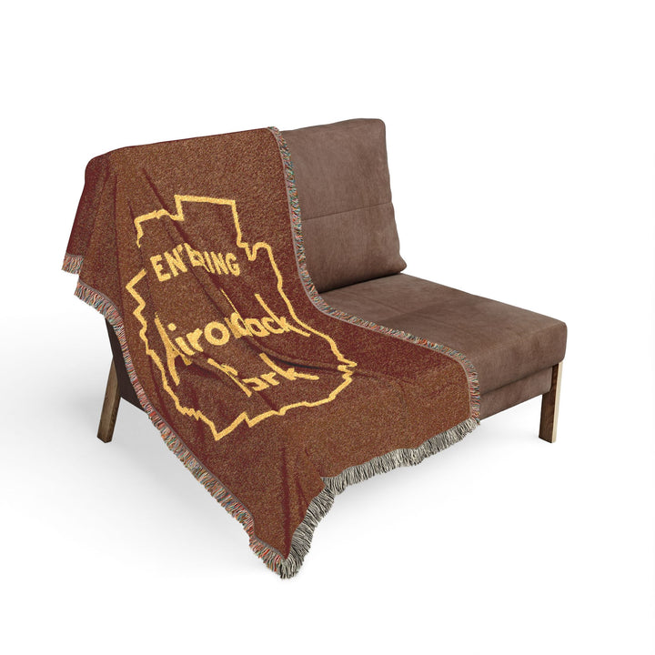 Entering Adirondack Park Throw Blanket
