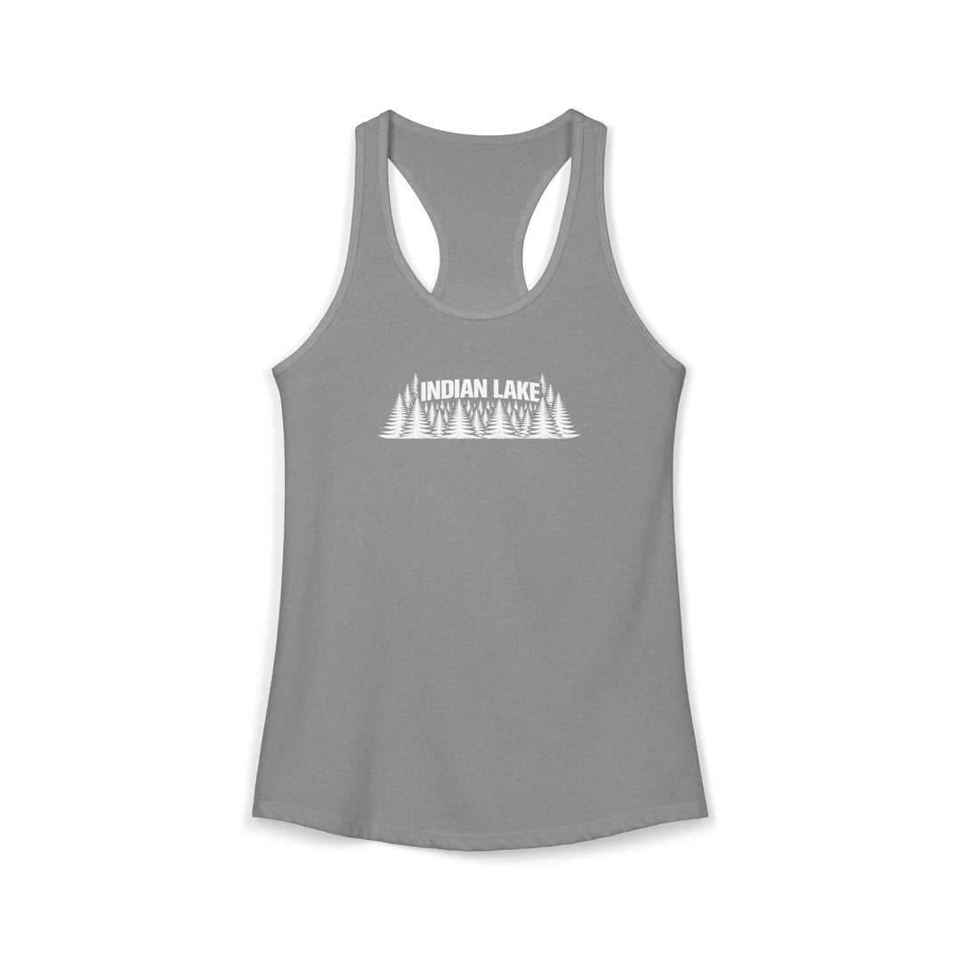 Indian Lake Ladies Racerback - Trees