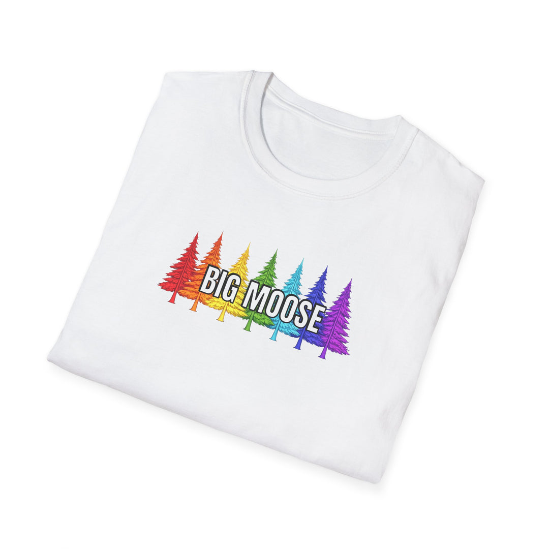 Big Moose Rainbow Trees Unisex T-Shirt