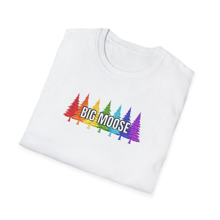 Big Moose Rainbow Trees Unisex T-Shirt