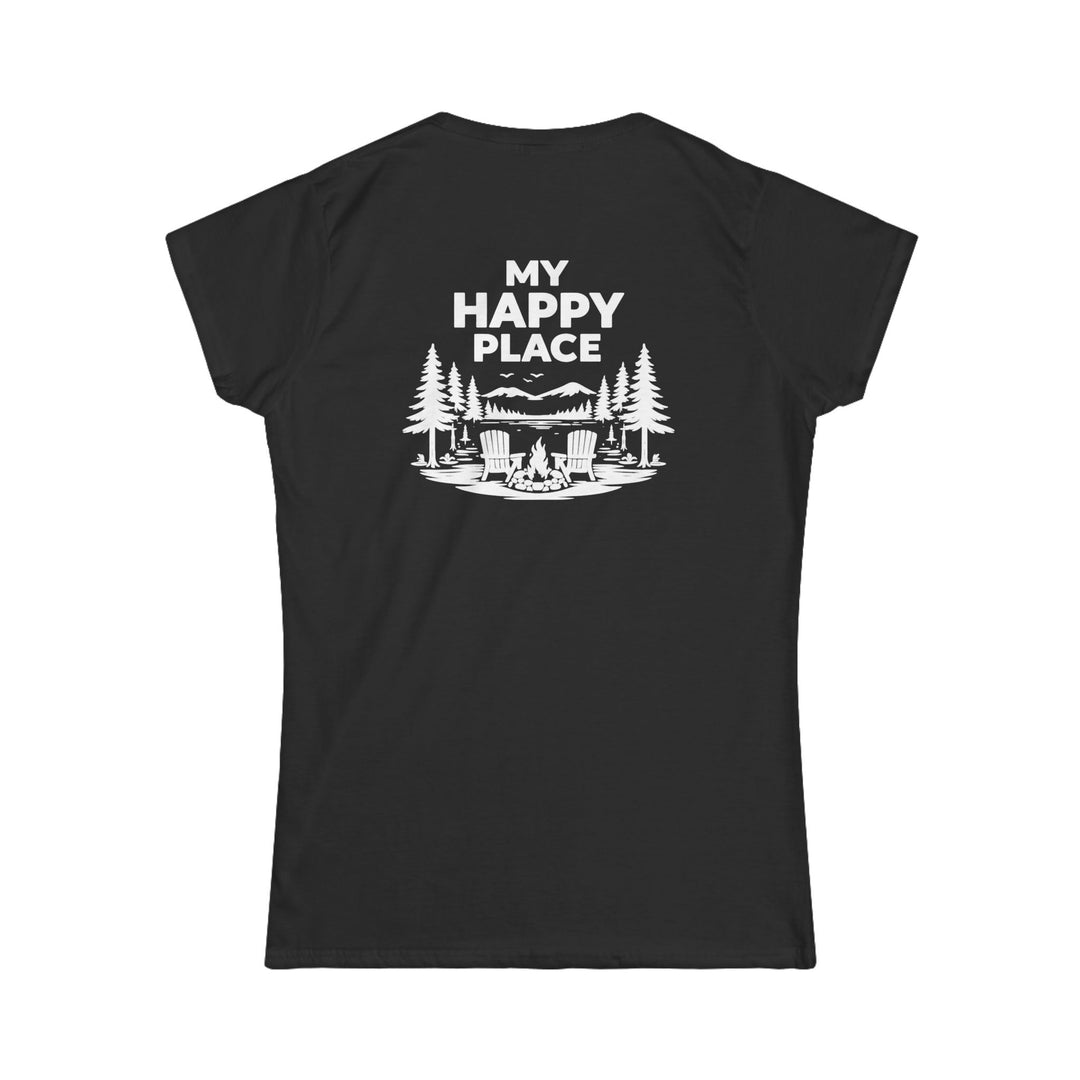 Blue Mountain Lake My Happy Place Ladies Tee