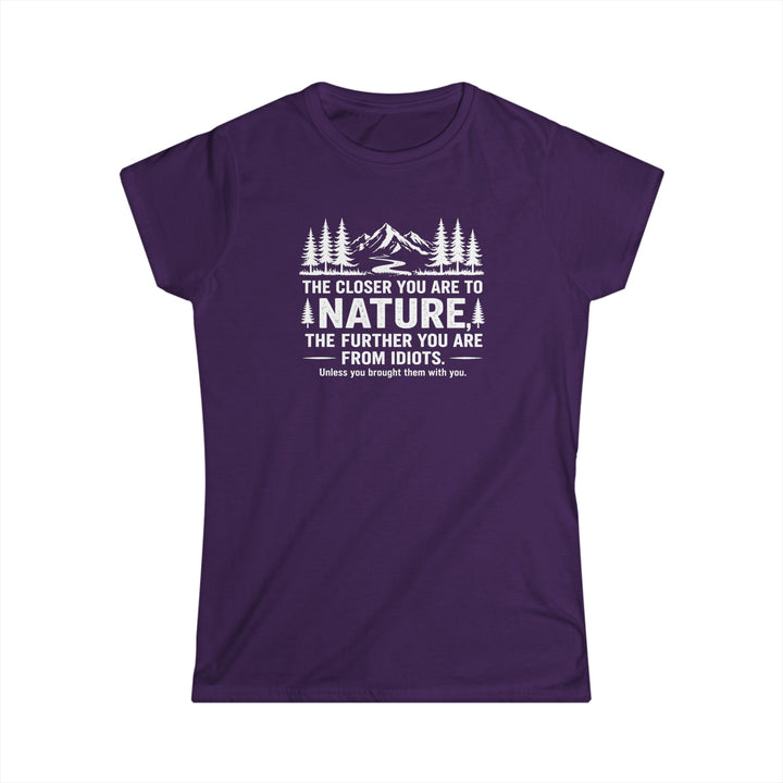 Nature-Idiots Ladies T-Shirt