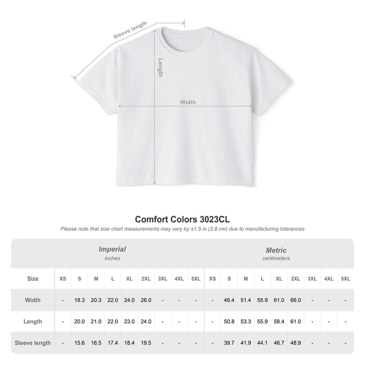 Raquette Lake Ladies Boxy Tee - Pine Trees