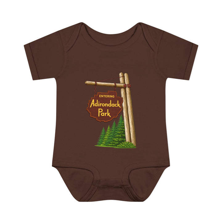 Entering Adirondack Park Sign Onesie