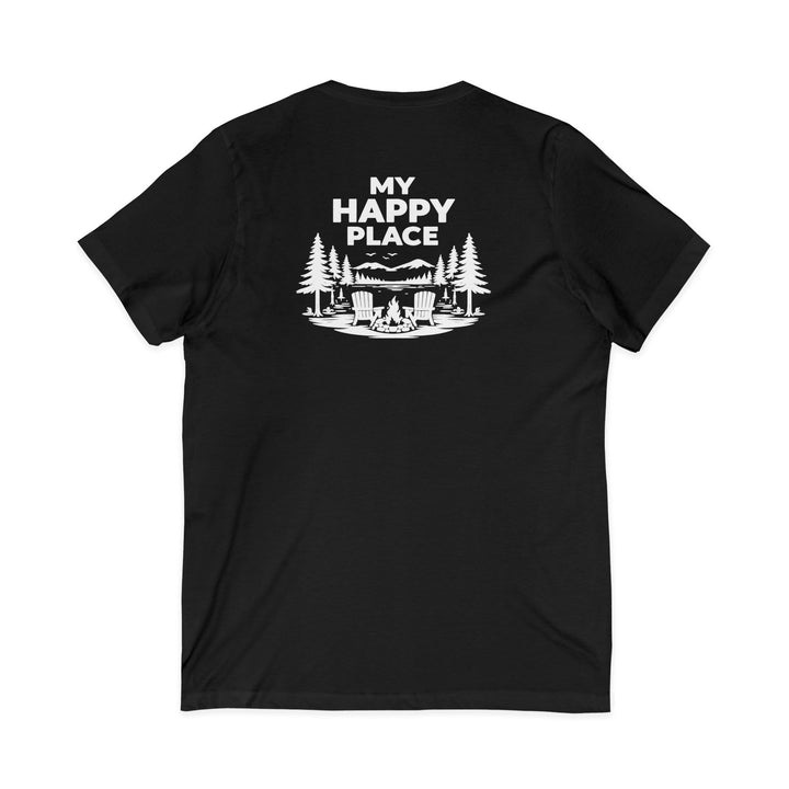 Indian Lake Unisex V-Neck T-Shirt - My Happy Place