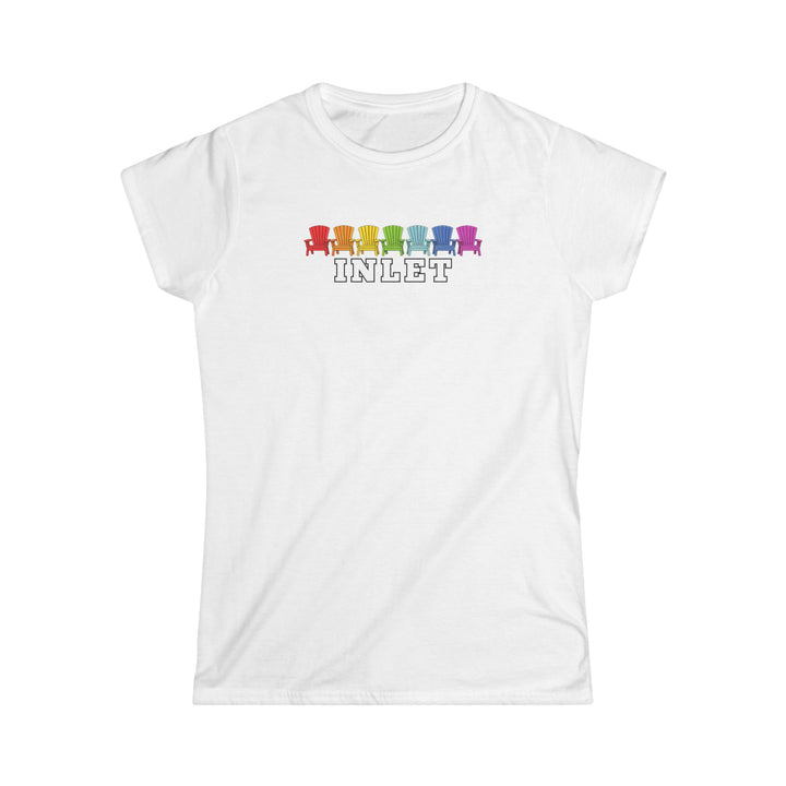 Inlet Ladies Tee - Rainbow Chairs
