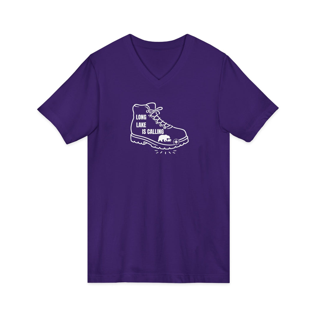 Long Lake is Calling Unisex V-Neck T-Shirt