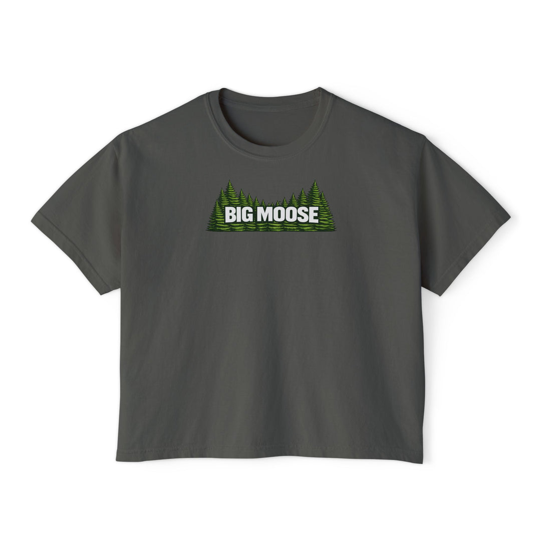 Big Moose Trees Ladies Boxy Tee