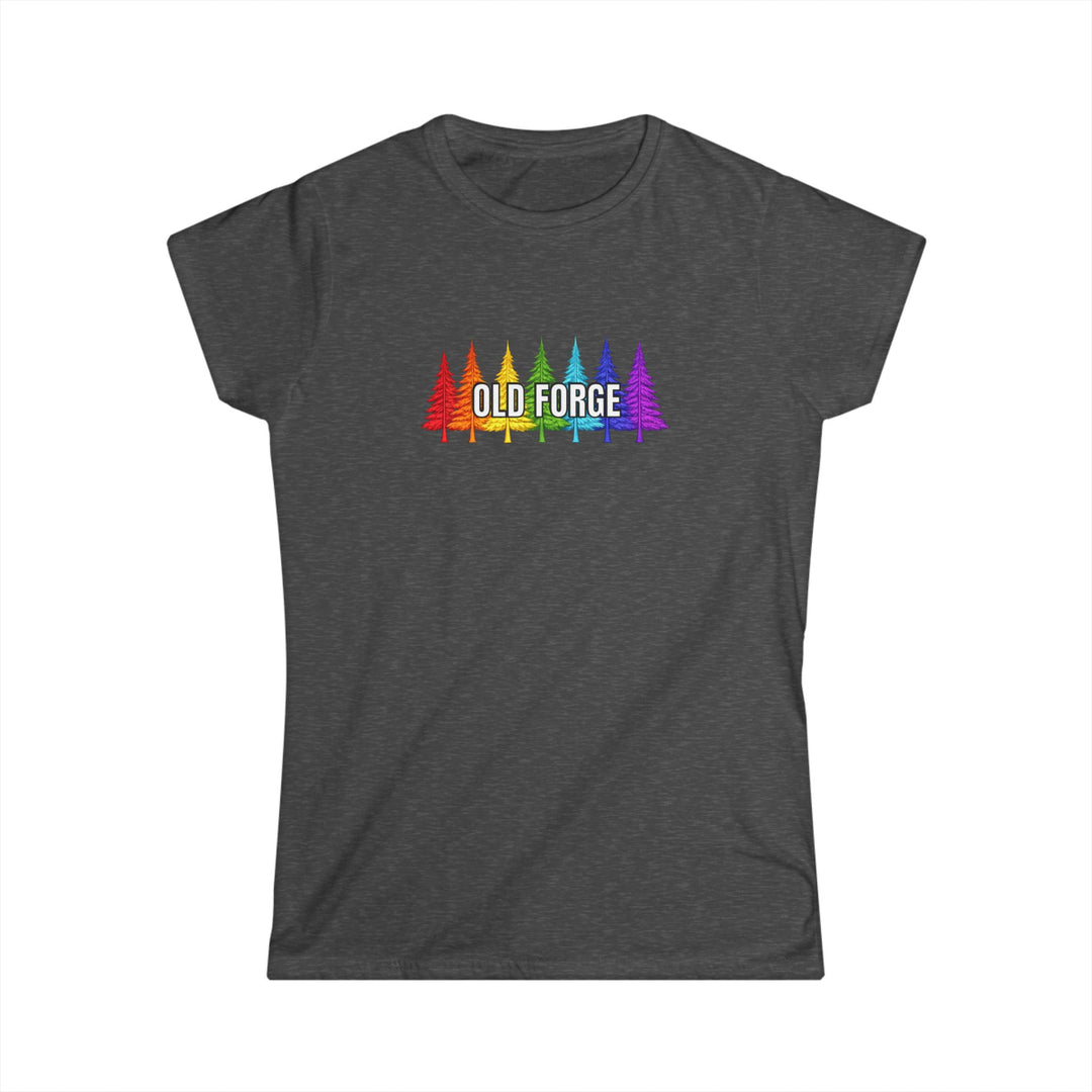Old Forge Rainbow Trees Ladies Tee
