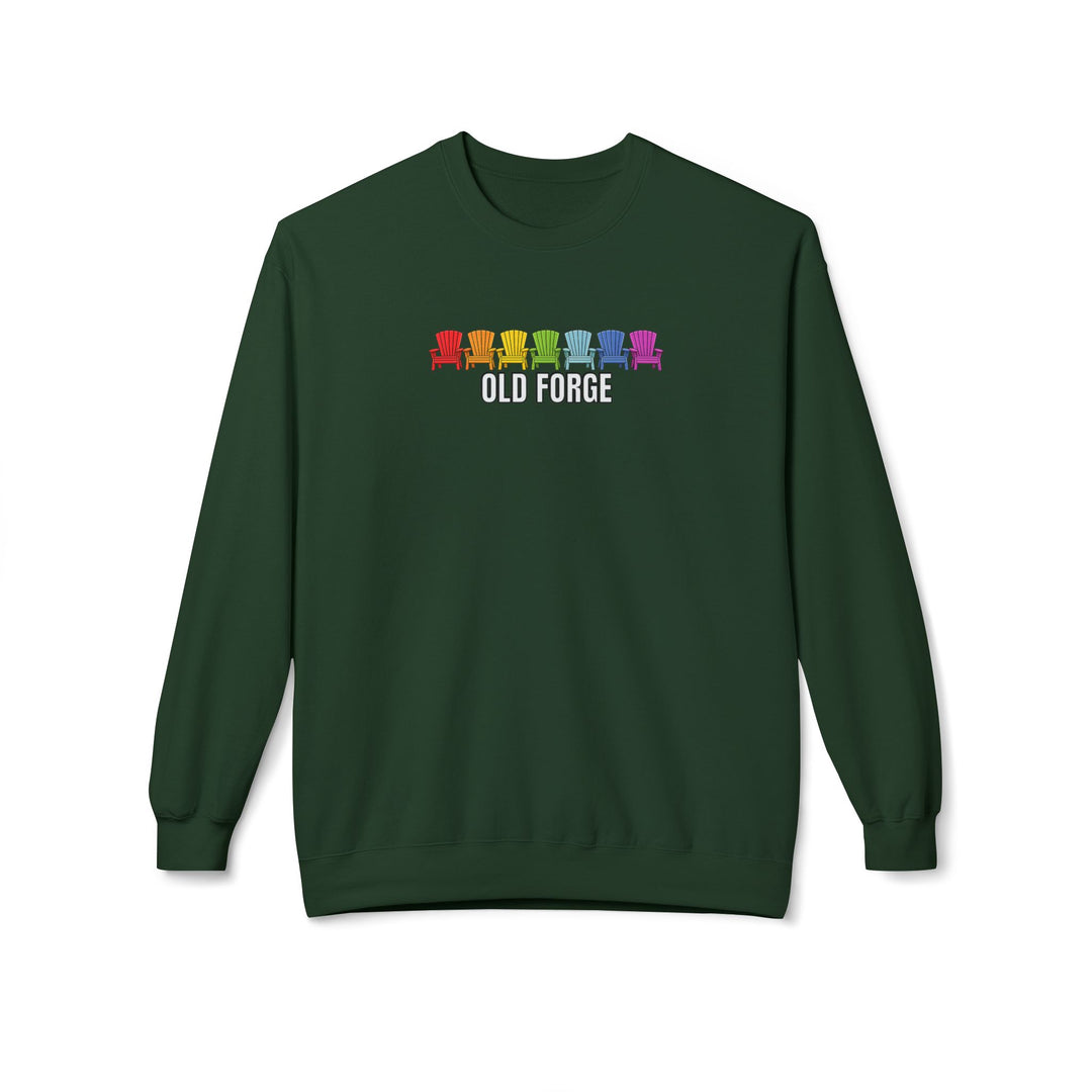 Old Forge Rainbow Chairs Sweatshirt