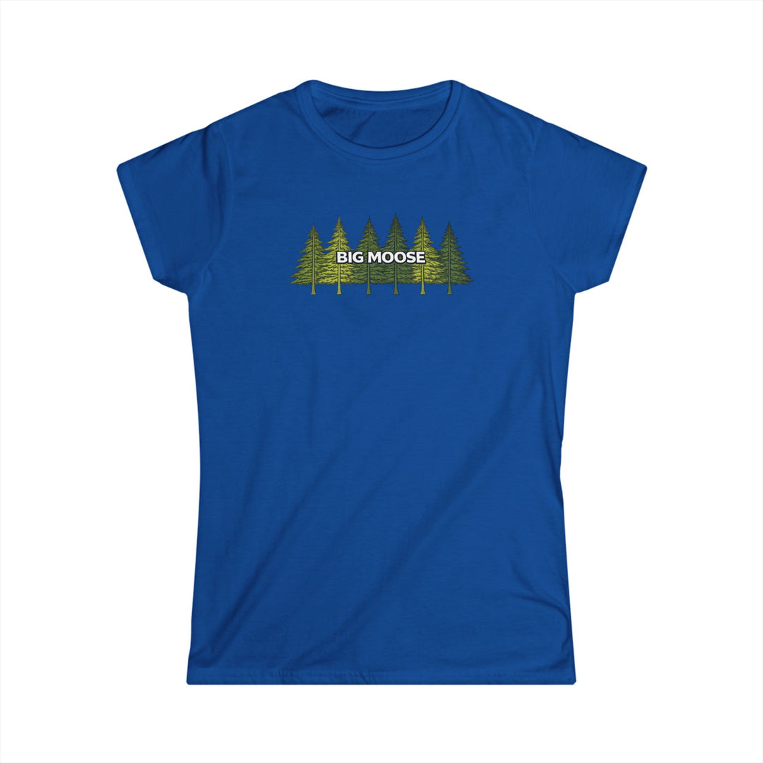 Big Moose Pine Trees Ladies Tee