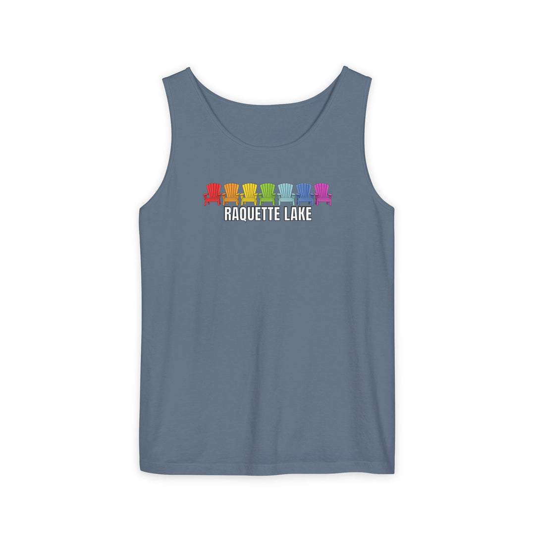 Raquette Lake Unisex Tank - Rainbow Chairs
