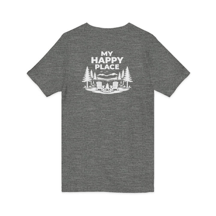 Indian Lake Unisex V-Neck T-Shirt - My Happy Place