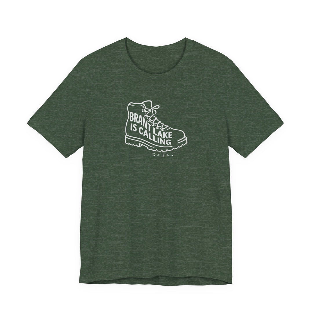 Brant Lake is Calling Hiking Boot Tee