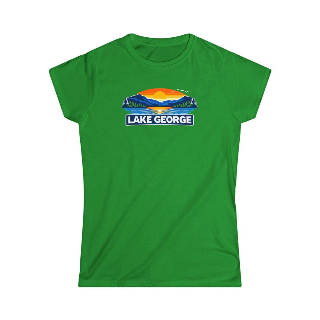 Lake George Sunset Ladies T-Shirt