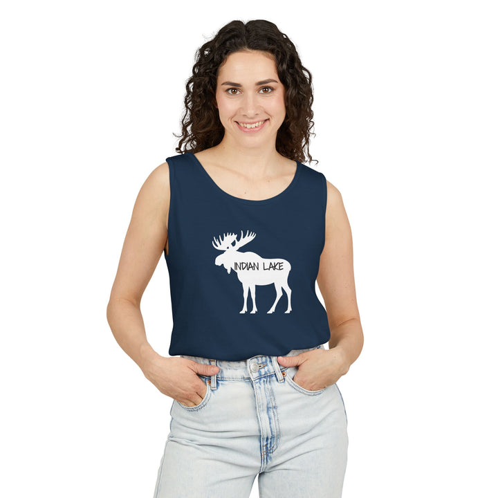 Indian Lake Unisex Tank - Moose