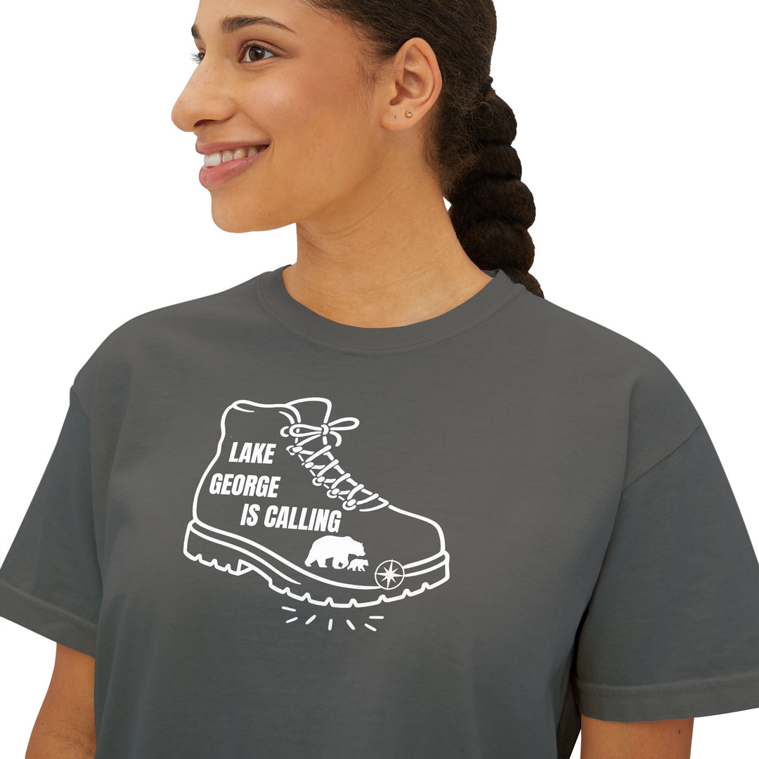 Lake George Ladies Boxy Tee