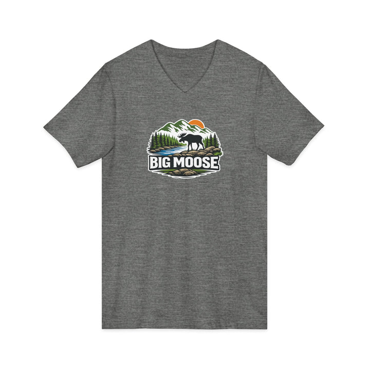 Big Moose Sunset Unisex V-Neck Tee