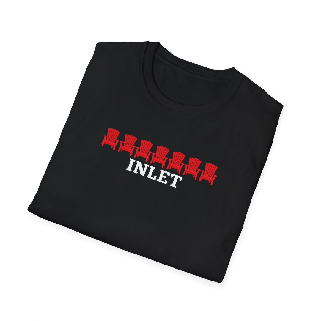 Inlet Unisex T-Shirt - Red Chairs