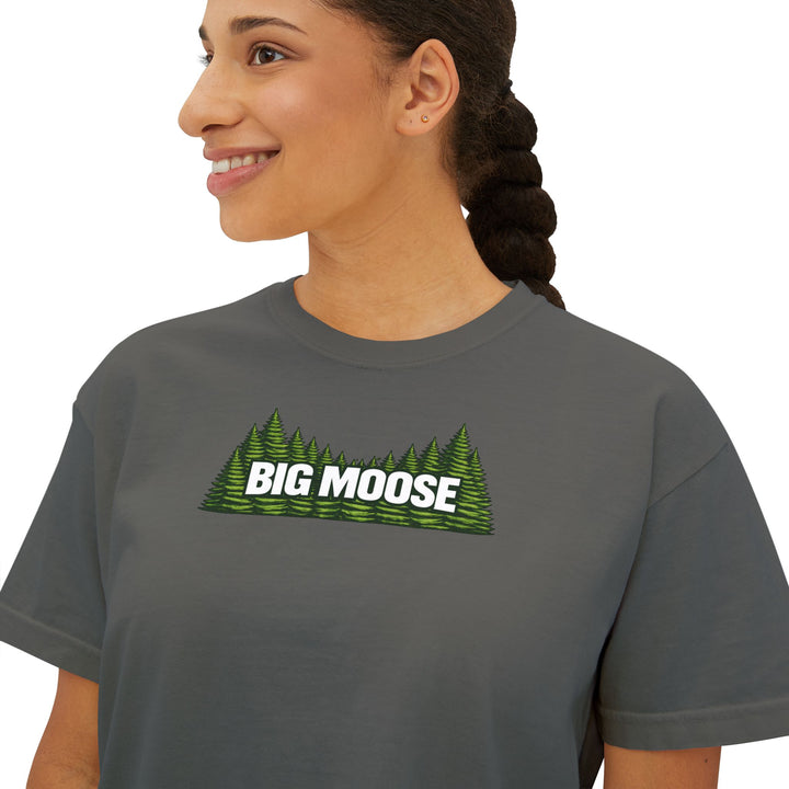 Big Moose Trees Ladies Boxy Tee